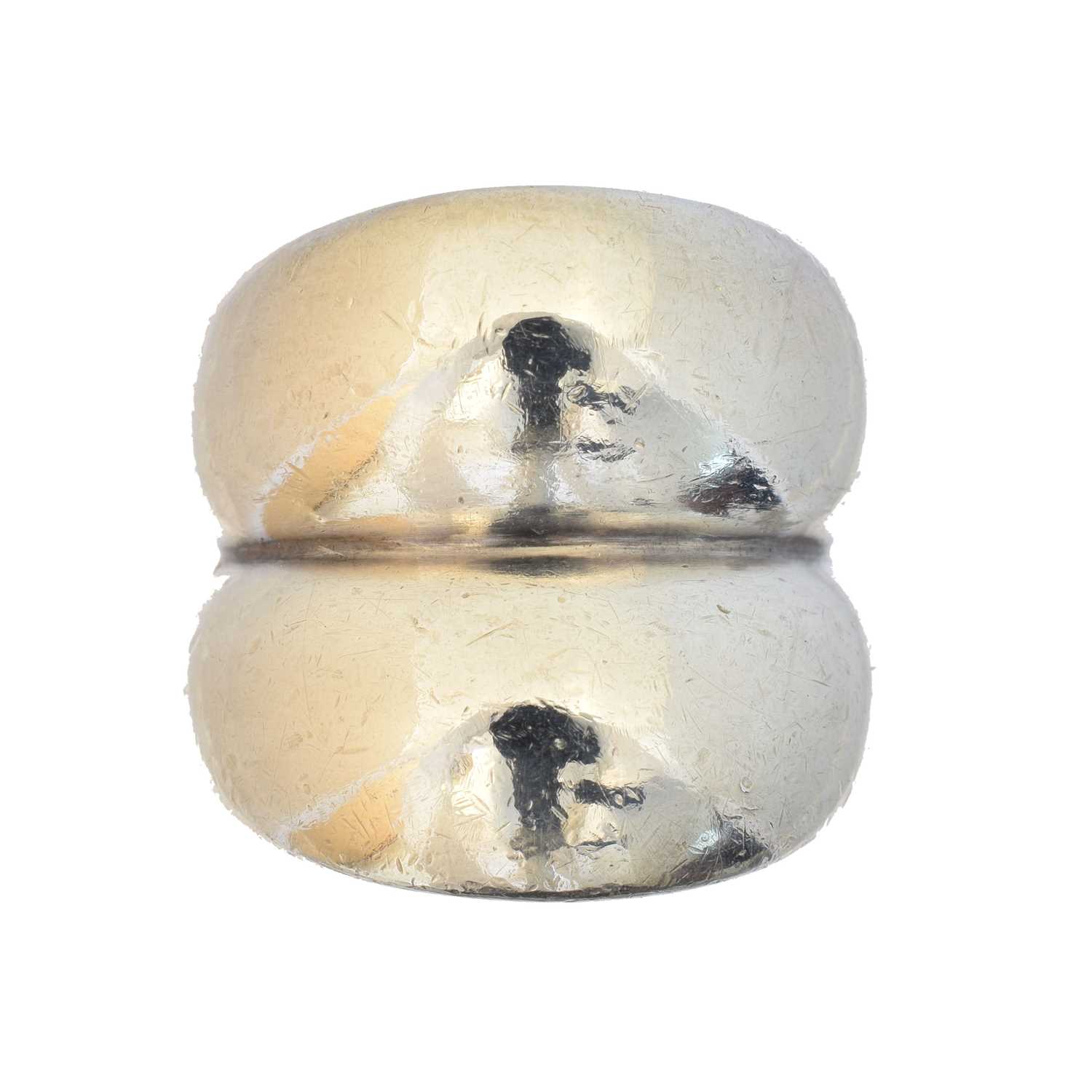 Lot 86 - A silver Georg Jensen 'Curve' ring