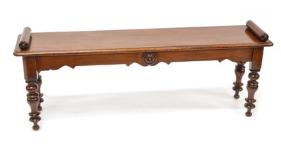 Lot 270 - Mid 19th century mahogany window seat