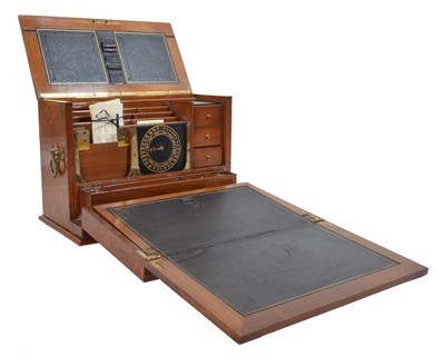 Lot 255 - Victorian burr walnut stationery writing box