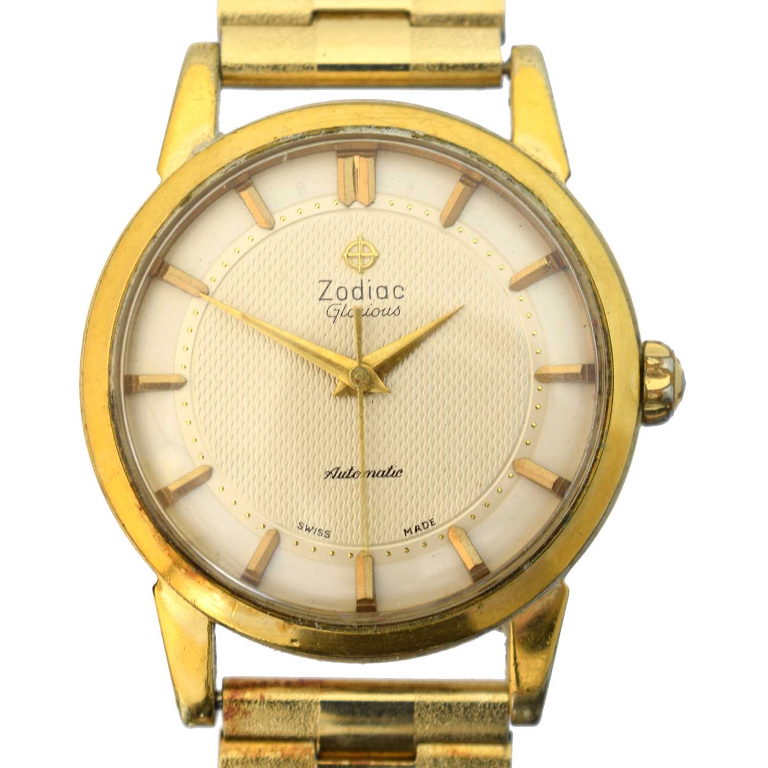 Lot 233 - A gold plated Zodiac 'Glorious' automatic wristwatch