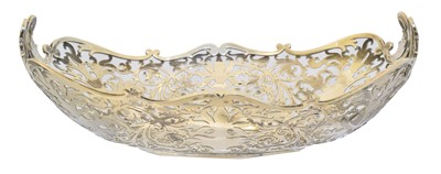 Lot 89 - A silver pierced bowl