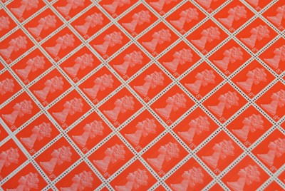 Lot 74 - Large collection of mint pre-decimal stamps in sheets