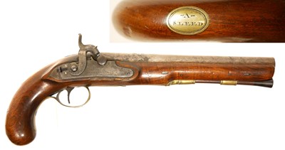 Lot 18 - H.W. Mortimer percussion officer's pistol...