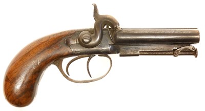 Lot 14 - Percussion .100 bore double barrel pocket...
