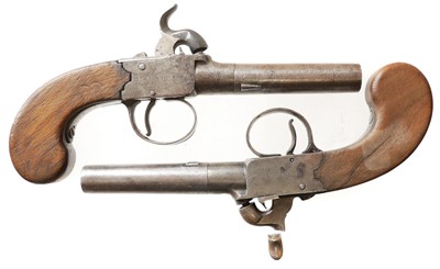 Lot 16 - Pair of percussion pistols 56 bore 2.5inch...