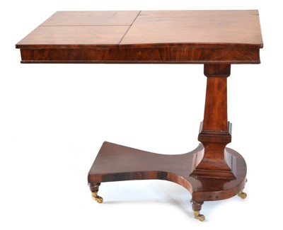 Lot 277 - Victorian mahogany adjustable bedside or library reading table