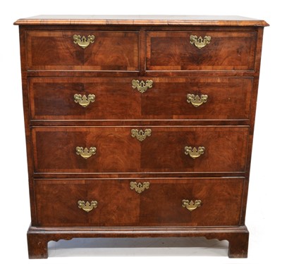 Lot 356 - 18th century walnut chest of drawers