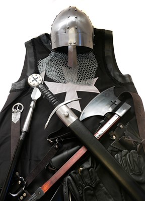 Lot 102 - Medieval re-enactors equipment, to include a...