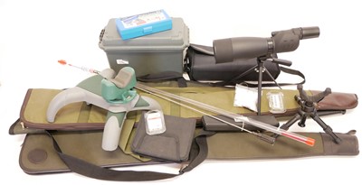 Lot 338 - Rifle range and cleaning accessories, to...