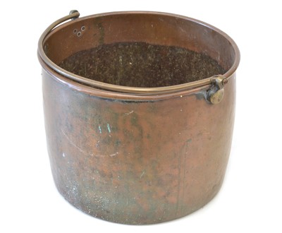 Lot 246 - Large 19th century copper log bin