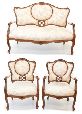 Lot 363 - Victorian Three-Piece Salon Suite