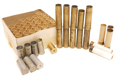 Lot 419 - 4 bore cartridge cases, including ten brass...