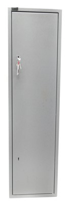 Lot 332 - Steel gun cabinet, with separate ammunition...