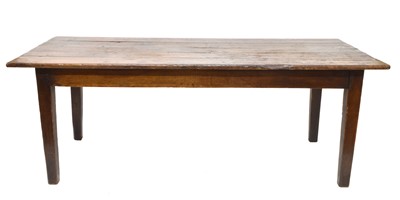Lot 372 - Early 19th Century Oak Refectory Dining Table