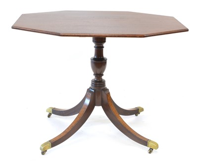 Lot 319 - Early 20th century Regency style mahogany octagonal side table