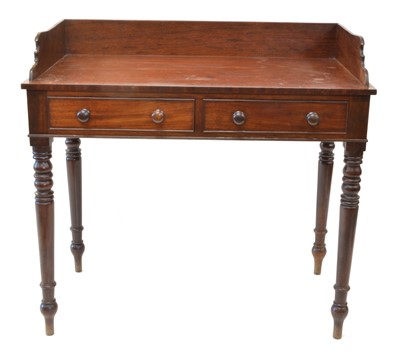 Lot 297 - Victorian mahogany washstand