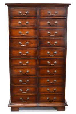 Lot 333 - Early 20th century mahogany haberdashery cabinet