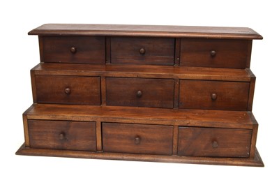 Lot 266 - Late 19th century mahogany waterfall cabinet