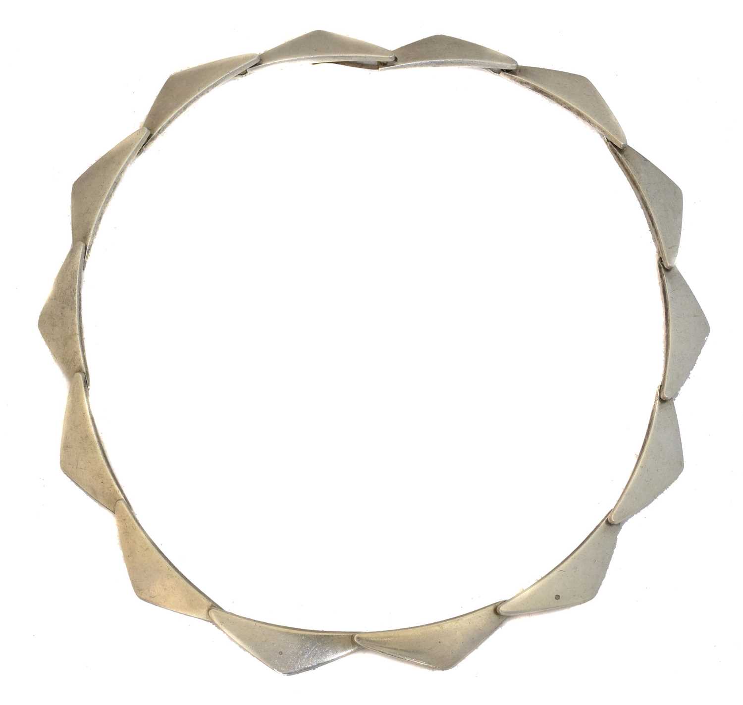 Lot 69 - A Georg Jensen 'Peak' silver necklace