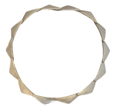 Lot 69 - A Georg Jensen 'Peak' silver necklace