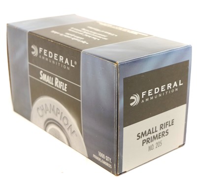 Lot 402 - Federal Small Rifle Primers, 699 in total. UK...