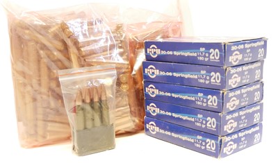 Lot 369 - .30-06 PPU ammunition, one hundred 180 grain...