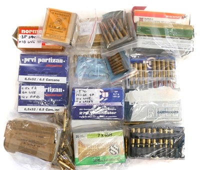Lot 374 - Mixed lot of ammunition, to include, forty...