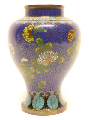 Lot 4 - Chinese Cloisonne Enamel Vase