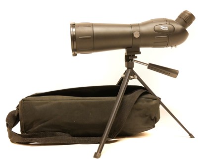 Lot 388 - Optus 20-60x60 spotting scope in soft case.