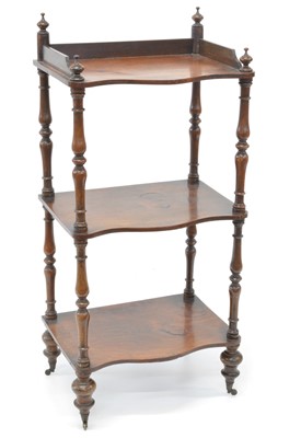 Lot 358 - Late Victorian Rosewood Whatnot