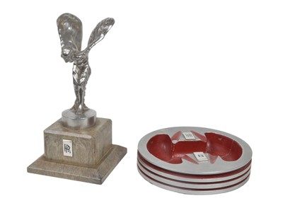 Lot 229 - Rolls Royce "Spirit of Ecstasy" Car Mascot and Ashtray