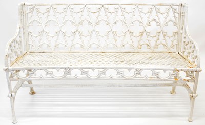 Lot 14 - Good Pair of French Gothic Revival Cast-Iron Garden Benches