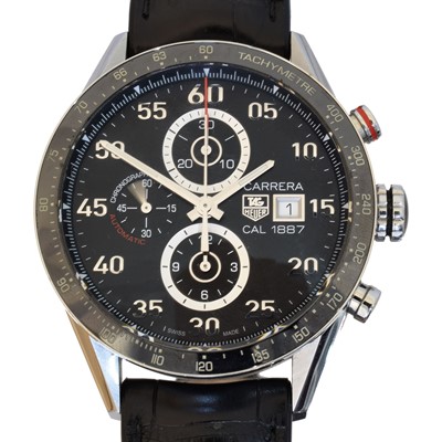 Lot 241 - A Tag Heuer Carrera 'Calibre 1887' automatic wristwatch, ref. CAR2A10 / EAU5879.