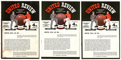 Lot 23 - Manchester United Programmes Relating to the Munich Air Disaster 1958