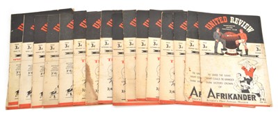 Lot 10 - Manchester United Home Football Programmes from the 1947-1948 Season