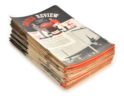 Lot 16 - Manchester United Home Football Programmes