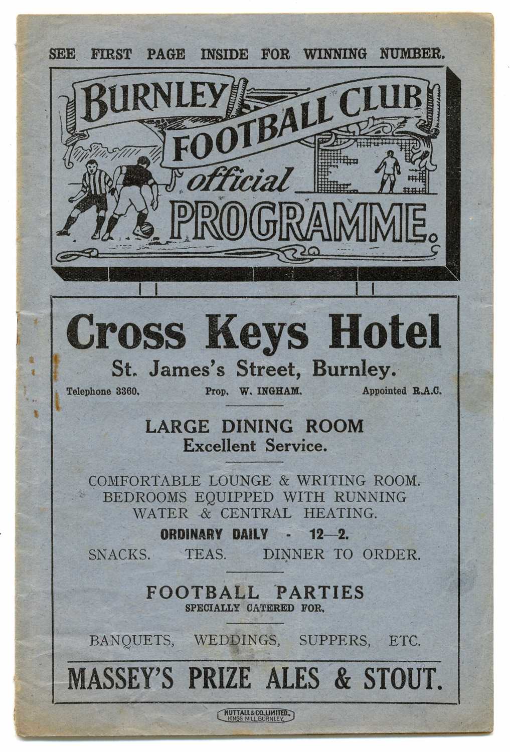 Lot 36 - Burnley Football Club v Manchester City