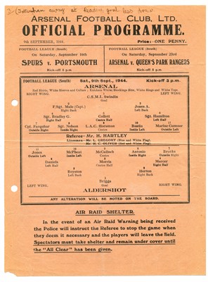 Lot 48 - Mixed 1940's Football Programmes