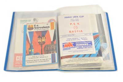 Lot 53 - Football Programmes from Various European Competitions