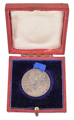 Lot 75 - A Victoria 1897 Diamond Jubilee silver medal in original case.