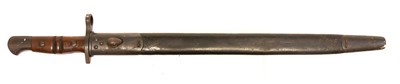 Lot 237 - P14 Remington bayonet and scabbard, the...