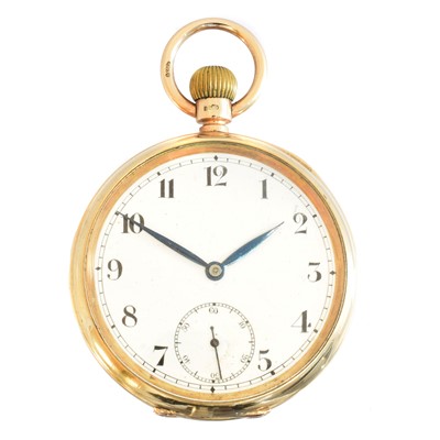 Lot 273 - A 9ct gold open face pocket watch