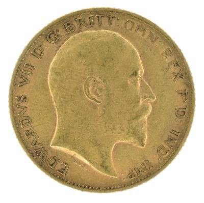 Lot 59 - King Edward VII, Half-Sovereign, 1909.