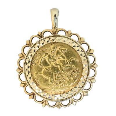 Lot 64A - An Edward VII sovereign