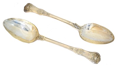 Lot 114 - A pair of George IV silver spoons