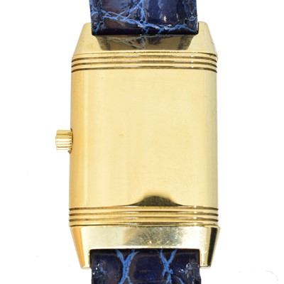 Lot 202 - A ladies 18ct gold Jaeger-LeCoultre Reverso wristwatch