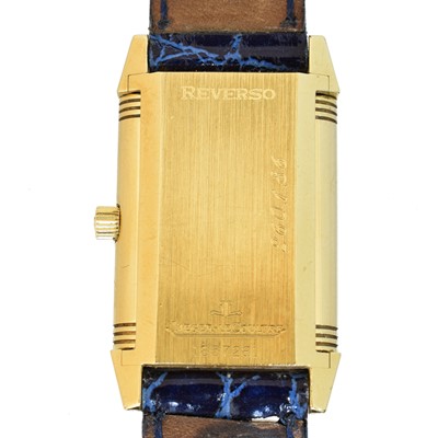 Lot 202 - A ladies 18ct gold Jaeger-LeCoultre Reverso wristwatch