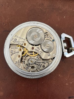 Lot 247 - A Hamilton US Navy comparing pocket watch, ref. 2974B.