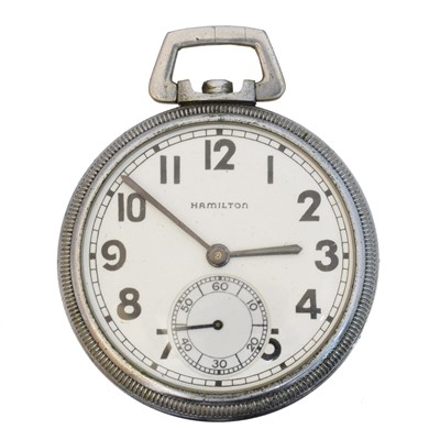 Lot 247 - A Hamilton US Navy comparing pocket watch, ref. 2974B.