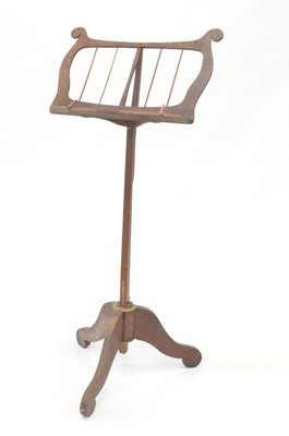 Lot 404 - Late Victorian Oak Music Stand